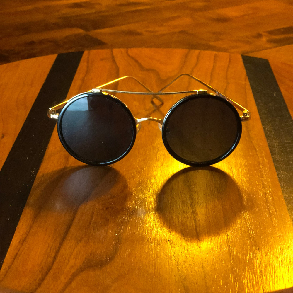 Black and Gold Sunglasses